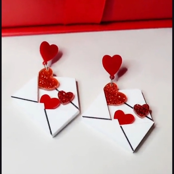 Lovey Girl Boutique Jewelry - 👋 Love Letter Earrings | Laser-Cut Fun Romantic Earrings | Mix And Match 3/$20